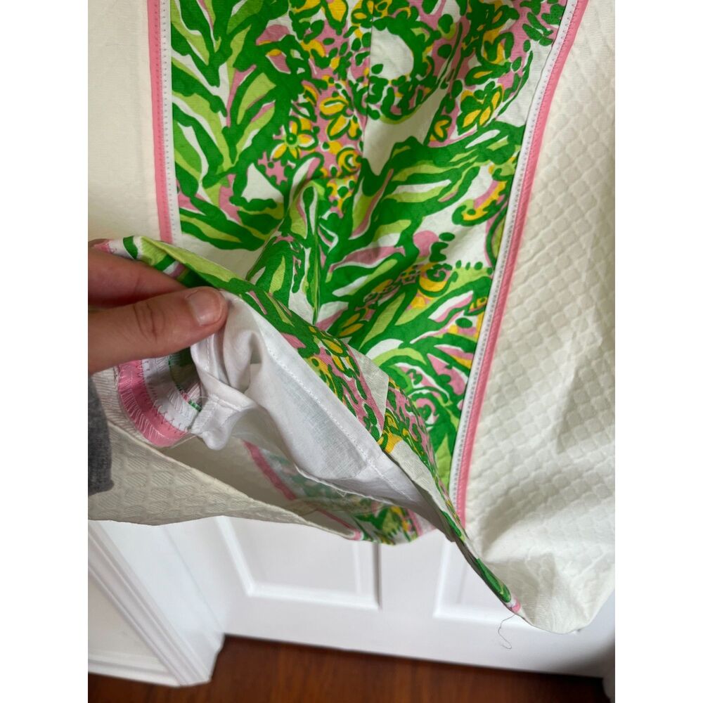 Lilly Pulitzer Angela Seeing Pink Elephants Strapless Sweetheart Dress SZ 10 NWT - Picture 4 of 13
